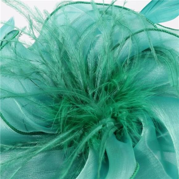 Women Fascinators Hats Kentucky Derby Flower Fascinators with Headband and Clip - Picture 3 of 6